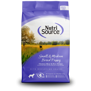 NutriSource small & medium breed puppy food sold by Trinidad